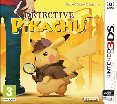 Detective Pikachu - 3DS/2DS Cover & Box Art