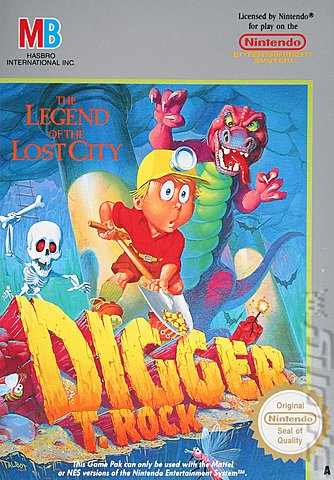 Digger T Rock - NES Cover & Box Art