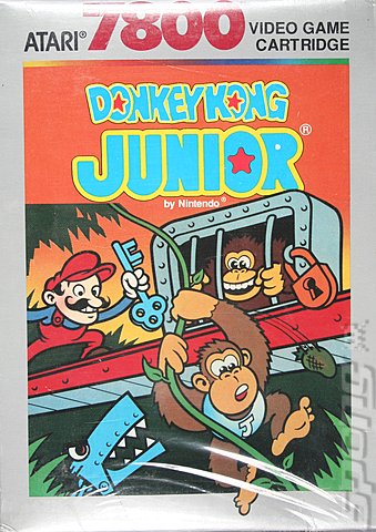 Donkey Kong Junior - Atari 7800 Cover & Box Art