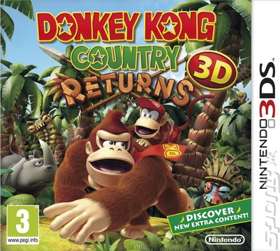 Donkey Kong Country Returns - 3DS/2DS Cover & Box Art