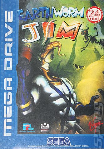 Earthworm Jim - Sega Megadrive Cover & Box Art