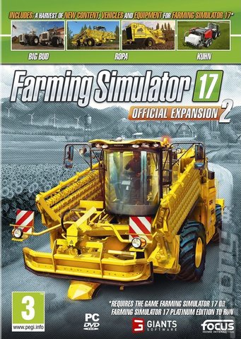 Farming Simulator 17: Official Expansion 2 - PC Cover & Box Art