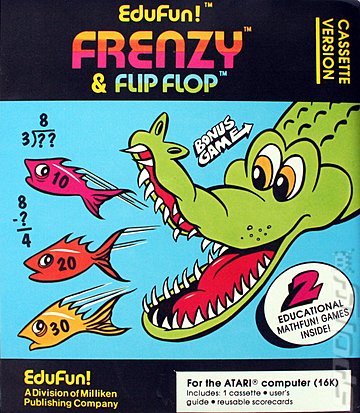 Frenzy & Flip Flop - Atari 400/800/XL/XE Cover & Box Art