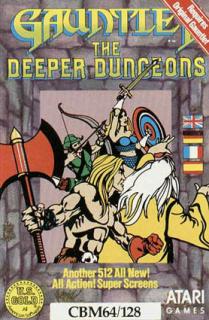 Gauntlet: Deeper Dungeons - C64 Cover & Box Art
