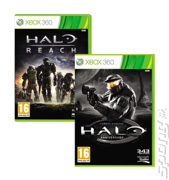 Halo Reach and Halo Anniversary Collector's Edition Double Pack - Xbox 360 Cover & Box Art