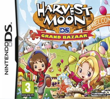 Harvest Moon DS: Grand Bazaar - DS/DSi Cover & Box Art