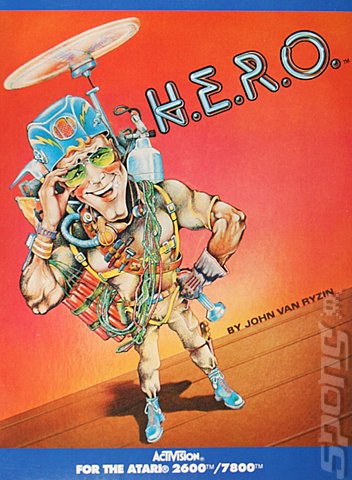 H.E.R.O. - Atari 2600/VCS Cover & Box Art