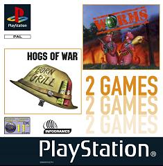 Hogs of War and Worms - PlayStation Cover & Box Art