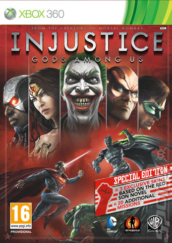 Injustice: Gods Among Us - Xbox 360 Cover & Box Art
