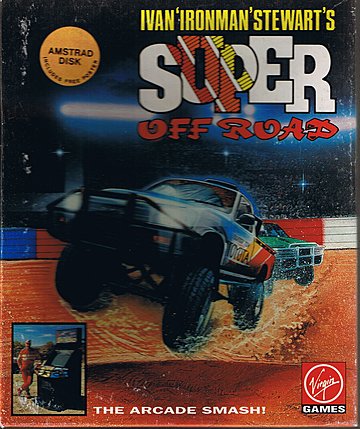 Ivan 'Iron Man' Stewart's Super Off Road - Amstrad CPC Cover & Box Art