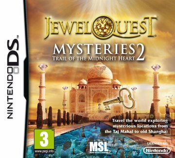 Jewel Quest Mysteries: Trail of the Midnight Heart - DS/DSi Cover & Box Art