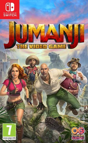 Jumanji: The Video Game - Switch Cover & Box Art