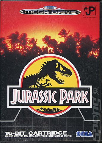 Jurassic Park - Sega Megadrive Cover & Box Art