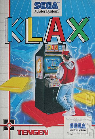 Klax - Sega Master System Cover & Box Art