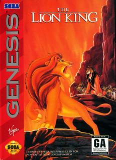 Disney's The Lion King - Sega Megadrive Cover & Box Art