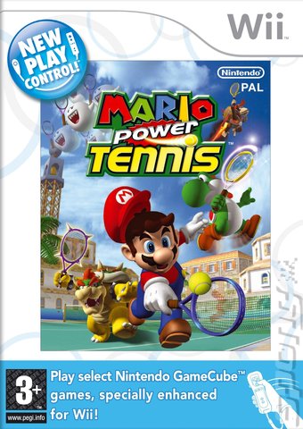 Mario Power Tennis - Wii Cover & Box Art