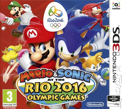 Mario & Sonic at the Rio 2016 Olympic Games - 3DS/2DS Cover & Box Art