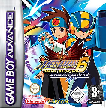 Mega Man Battle Network 6: Cybeast Falzar - GBA Cover & Box Art
