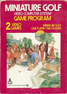 Miniature Golf - Atari 2600/VCS Cover & Box Art