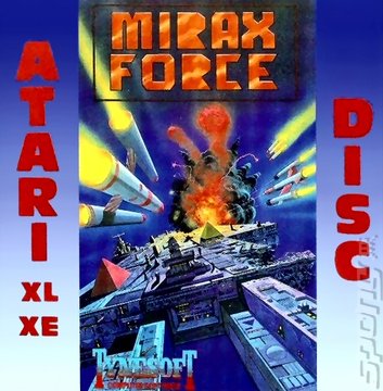 Mirax Force - Atari 400/800/XL/XE Cover & Box Art