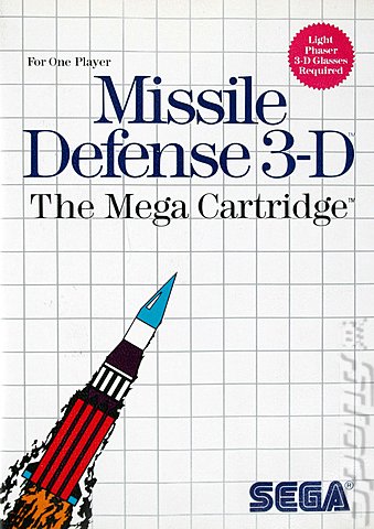 Missile Defense 3-D - Sega Master System Cover & Box Art