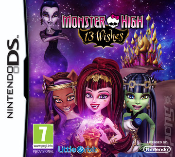 Monster High: 13 Wishes: The Official Game - DS/DSi Cover & Box Art