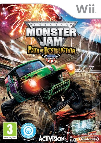Monster Jam: Path of Destruction - Wii Cover & Box Art