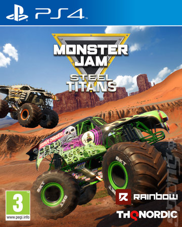 Monster Jam: Steel Titans - PS4 Cover & Box Art