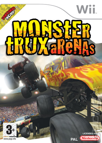 Monster Trux Arenas - Wii Cover & Box Art