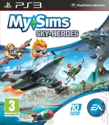 MySims SkyHeroes - PS3 Cover & Box Art