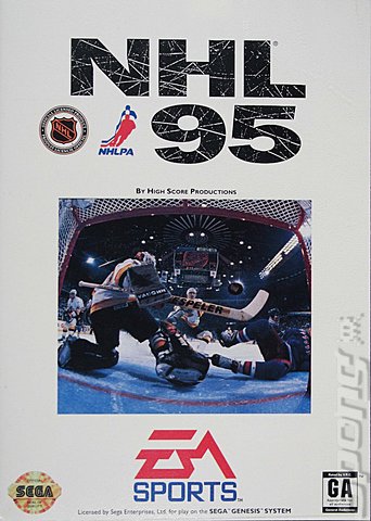 NHL '95 - Sega Megadrive Cover & Box Art