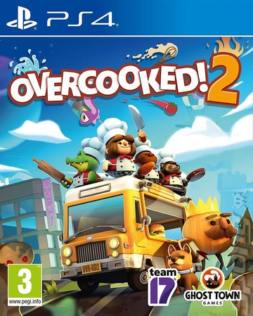 Overcooked 2 - PS4 Cover & Box Art