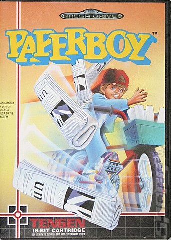 Paperboy - Sega Megadrive Cover & Box Art