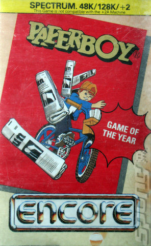 Paperboy - Spectrum 48K Cover & Box Art