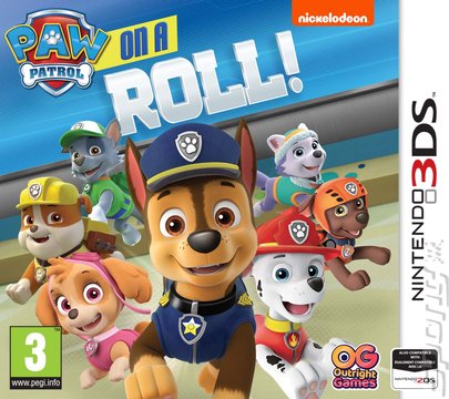 PAW Patrol: On a Roll - 3DS/2DS Cover & Box Art