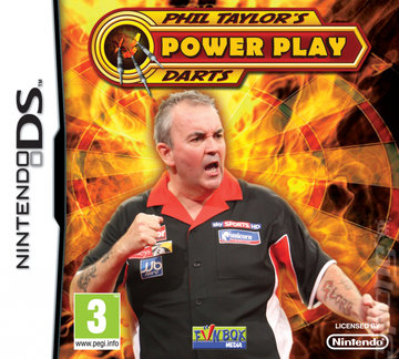 Phil Taylor's Power Play Darts 3D - DS/DSi Cover & Box Art