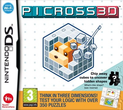 Picross 3D - DS/DSi Cover & Box Art