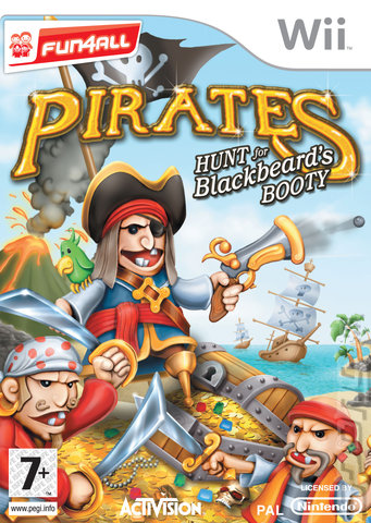 Pirates: Hunt For Blackbeard's Booty - Wii Cover & Box Art