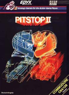 Pitstop 2 - C64 Cover & Box Art