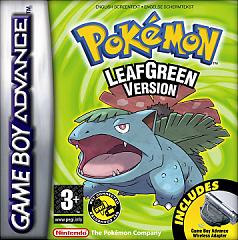 Pokemon Leaf Green - GBA Cover & Box Art