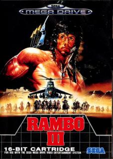 Rambo III - Sega Megadrive Cover & Box Art