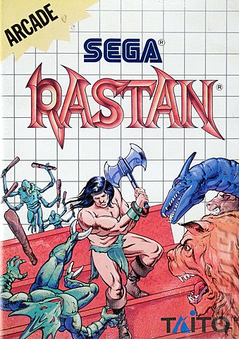 Rastan - Sega Master System Cover & Box Art