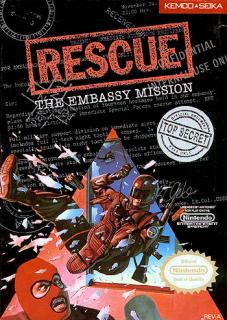Rescue: The Embassy Mission - NES Cover & Box Art