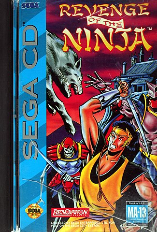 Revenge of the Ninja - Sega MegaCD Cover & Box Art