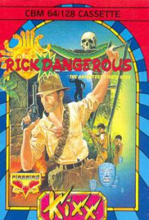 Rick Dangerous - C64 Cover & Box Art