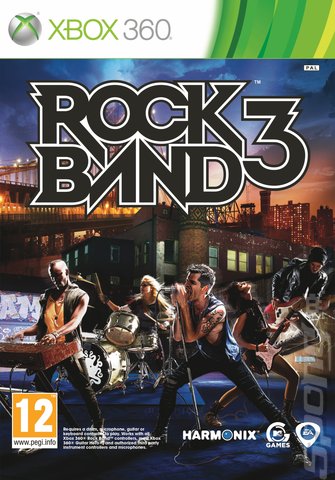 Rock Band 3 - Xbox 360 Cover & Box Art