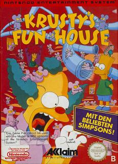 Krusty's Super Fun House - NES Cover & Box Art