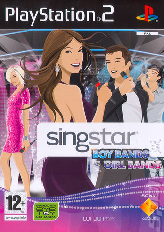 SingStar Boy Bands Vs. Girl Bands - PS2 Cover & Box Art