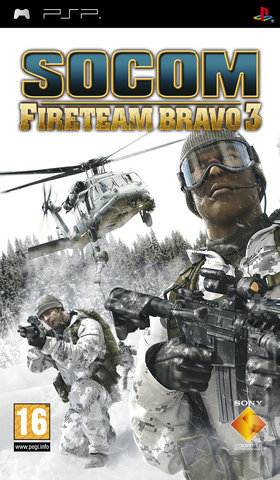 SOCOM: U.S. Navy SEALs Fireteam Bravo 3 - PSP Cover & Box Art