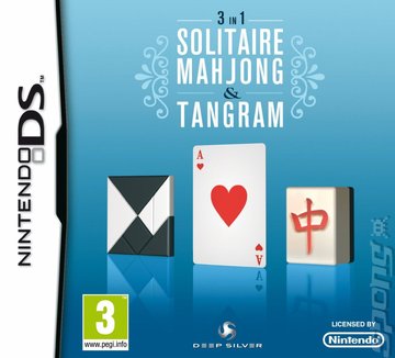 3 in 1: Solitaire, Mahjong & Tangram - DS/DSi Cover & Box Art